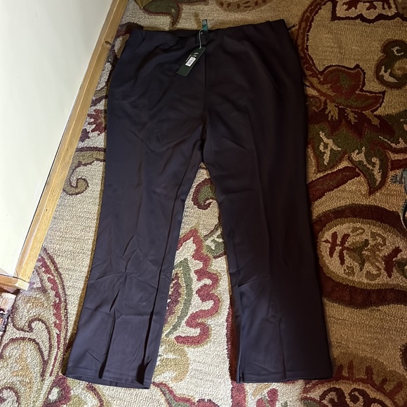 RALPH LAUREN Size 2X 40"W x 33"L Tall  Modern Flat Classic Brown Stretch $109NEW - Picture 4 of 16